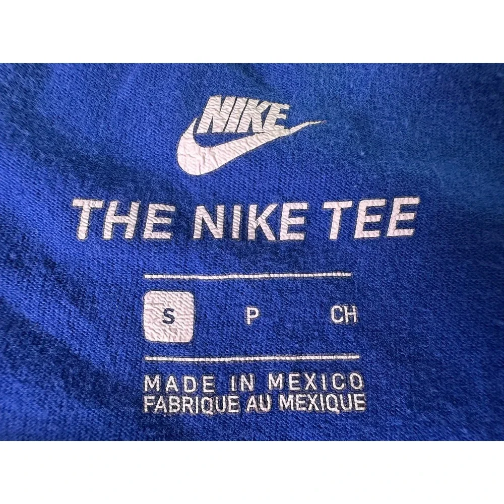 Nike Shirt Small Mens Blue Las Vegas‎ Graphic Swoosh Logo Cotton Sportswear S